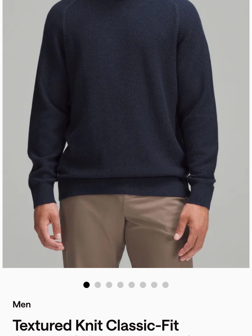 lululemon athletica Men's Crewneck Sweater - Navy Blue
